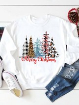 Pullovers Print Merry Christmas Holiday Fashion  Cute Face Funny 90s Clothing Ca - £53.82 GBP