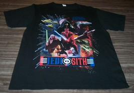 Vintage 1999 Star Wars Eposode 1 Jedi Vs Sith T-Shirt Medium Obi Wan Kenobi Maul - £96.65 GBP