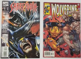 GI) Lot of 2 Marvel Wolverine Sabretooth Comic Books - £7.77 GBP