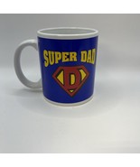 “Super DAD” Coffee Tea Cup Mug- Blue Yellow Red Like The Superman! - $15.75
