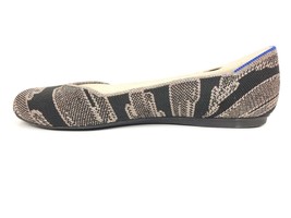 Rothy&#39;s The Flat Round Toe Ballet Flat Shoe Black and Gold Retired Size 7.5 - £137.66 GBP