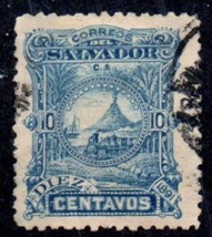 1891 El Salvador Stamp - 10c, SC#51 A4A - £1.17 GBP