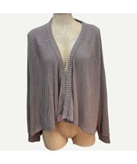 AnyBody Brushed Rib Hacci Cocoon Cardigan Smokey Taupe, Large A310154 EUC - $305.44 MXN