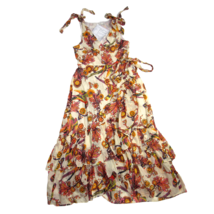 NWT Madewell x Banjanan Wrap Ruffle-Hem Midi in Parrot Bird Print Dress S - £71.64 GBP