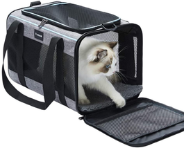 17.5X11X11 Inches Cat, Dog Carrier for Pets up to 16 Lbs, Soft-Sided Cat Bag Ani - £22.35 GBP