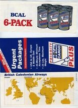 British Caledonian Airways Cargo Brochures 1987 6 Pack Priority Plus - $17.87