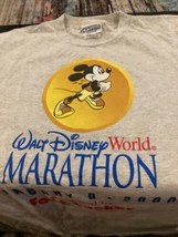 2000 Walt Disney World Marathon by Foot Locker Long Sleeve Gray L Pullover Shirt - £7.91 GBP