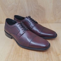 J. Murphy Mens Oxfords Size 13 M By Johnston &amp; Murphy Burgundy Cap Toe Shoes - £39.06 GBP