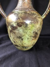 Vintage / antique Japanese Patinated Bronze handled Vase. Unica - $250.79
