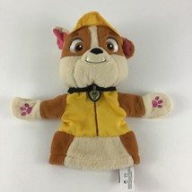 Gund Paw Patrol Rescue Pups Rubble Hand Puppet 10&quot; Plush Stuffed Animal Toy - £13.20 GBP