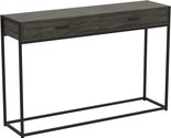 Dark Grey Console Table With Black Metal Leg From Safdie And Co., 48 X 1... - $148.92