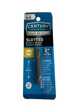 Century Drill &amp; Tool • 6-8 Slotted Premium S2 Steel Screwdriver Bit • 68216 - $3.75