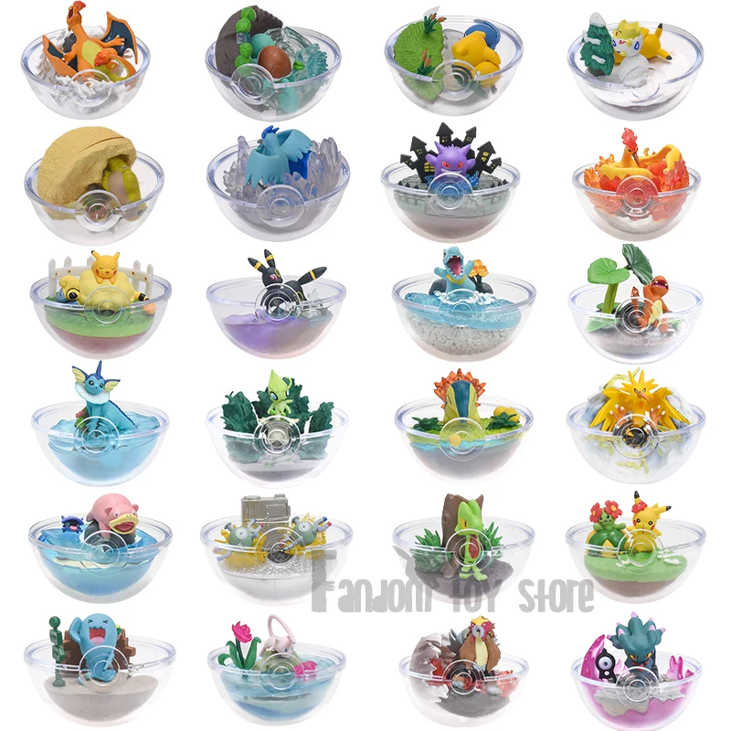 Pokémon Figure Terrarium Collection Series 6 PCS/Set Charizard Wobbuffet Zapdos - £32.32 GBP+