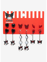 Sanrio Kuromi Halloween 6x Devil Earring Set - £15.71 GBP
