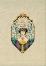 Chart N Embellishment + Caron ( 0.5) "NC329 TAURUS" Zodiac Girls by Nora Corbett - $39.59