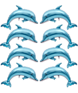 8 Pcs Dolphin Balloons Giant Dolphin Shape 46 Inch Large Foil Mylar - $19.99