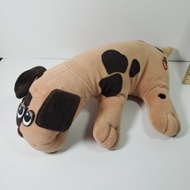 Vintage 1986 Pound Puppy Tan with Brown Spots 17" Long Plush Stuffed Tonka Dog - $15.88
