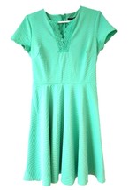 City Triangles Fit &amp; Flare Green Dress short sleeves - Women&#39;s Size 9/M - £62.47 GBP