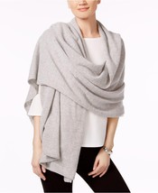 NEW CHARTERS CLUB GRAY LARGE 100% CASHMERE  WRAP SCARF $199 - £88.39 GBP