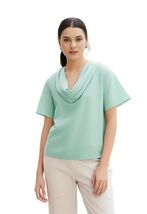 Women Top Unbranded Women Mint Green Polyester Draped Front Neckline Top... - $8.41