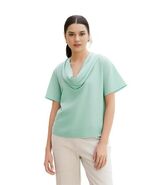 Women Top Unbranded Women Mint Green Polyester Draped Front Neckline Top... - €7,20 EUR