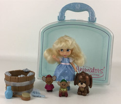 Disney Store Animators Collection Cinderella Mini Doll Playset Case w Dog Mice - £31.60 GBP