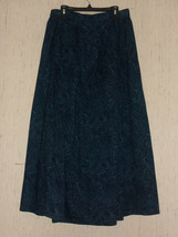 Excellent The Woolrich Woman Long Full Paisley Print Skirt W/ Pockets Size 12 - £37.33 GBP