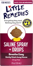 Little Remedies Saline Nasal Spray/Drops - 1 oz, Pack of 4 - £25.57 GBP