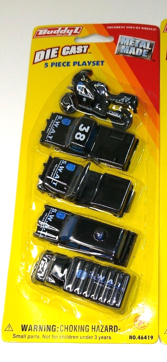 BUDDY L (5 Pc) S.W.A.T. POLICE DEPT. Collectible Die-Cast Metal Playset - $13.85