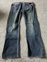 SYN Jeans Mens Blue Prankster Straight Pockets Size 40W X 34L Cotton But... - $26.17