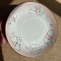 Vintage Winnie the Pooh Love You Beary Much Plate Pink Disney Collectible - €20,50 EUR