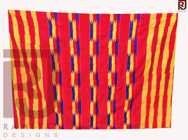 Kente Cloth Asante Kente African Art Ashanti Ghana Handwoven Fabric 6 yards - £156.90 GBP