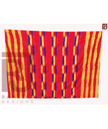 Kente Cloth Asante Kente African Art Ashanti Ghana Handwoven Fabric 6 yards - £156.61 GBP
