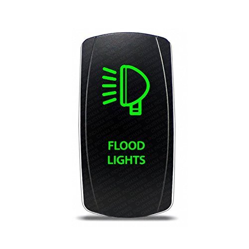 CH4x4 Rocker Switch Flood Lights Symbol - Green LED - $15.83