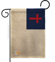 Christian Burlap - Impressions Decorative Garden Flag G142830-DB - £18.36 GBP