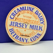 Dairy milk farm bottle cap vintage advertising label Jersey Bethany Conn... - $7.87