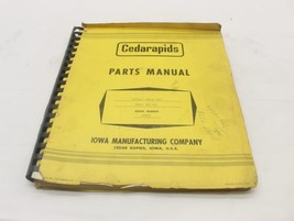 Cedarapids BSF-420 Asphalt Paver Parts Manual - £14.29 GBP