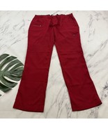 Koi Lite Womens Peace Scrub Pants Size XL Tall Red Slim Fit Stretch 721 - $546.43 MXN