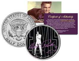 Elvis Presley &quot;Comeback&quot; JFK Kennedy Half Dollar US Coin *Licensed* - £6.73 GBP