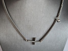 Womens Vintage Sterling Silver Religious Cross M. Cohen Necklace 36.9g E7238 - £296.76 GBP