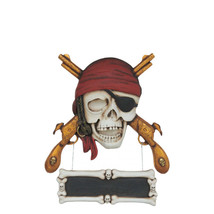 Pirate Skull Gun Sign Statue - £391.29 GBP