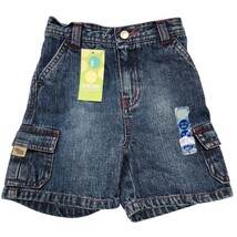 Gymboree Denim Cargo Shorts 18-24 Mo Baby Toddler Blue Red Stitch 2003 V... - $15.84