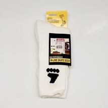 Rollerblade High Performance Men&#39;s Socks Size 10-13- White Vintage 1995-... - $18.90