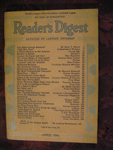 Reader&#39;s Digest April 1941 J C Furnas Manuel Komroff Peter B. Kyne H. L. Mencken - £6.37 GBP
