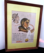 Rare Framed 1944 Western Super X Ammunition &quot;Look to the Sky&quot; Print Ad -... - £39.27 GBP