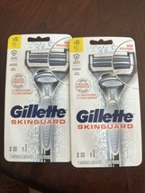 2X Gillette SkinGuard Men&#39;s Razor Packs, Total 2 Handles &amp; 4 cartridges - $13.83