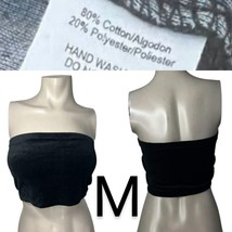 Fashion Nova Black Velvet Tube Top~Size M - $15.90