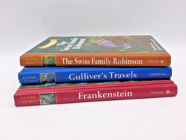 Classic Starts Gulliver&#39;s Travels Frankenstein Swiss Family Robinson HC Lot of 3 - £29.87 GBP