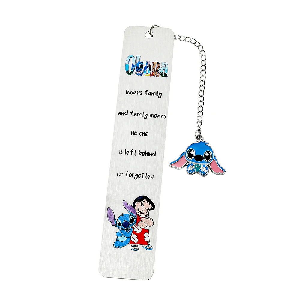Ohana Means Family Stitch Bookmark Cartoon Kawaii Page Mark School -SQ1723 - €3,56 EUR