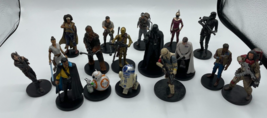 Star Wars 4&quot; PVC Figures Cake Topper Lot of 17 Disney Chewbacca Rey Darth Vader - £18.62 GBP